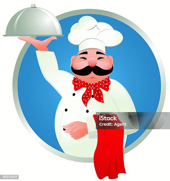 Cook De - Arte vetorial de stock e mais imagens de Avental - Avental, Chapéu, Chapéu de Cozinheiro
