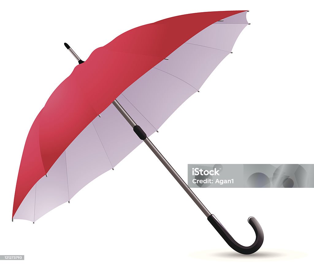 Red umbrella  Color Image stock vector