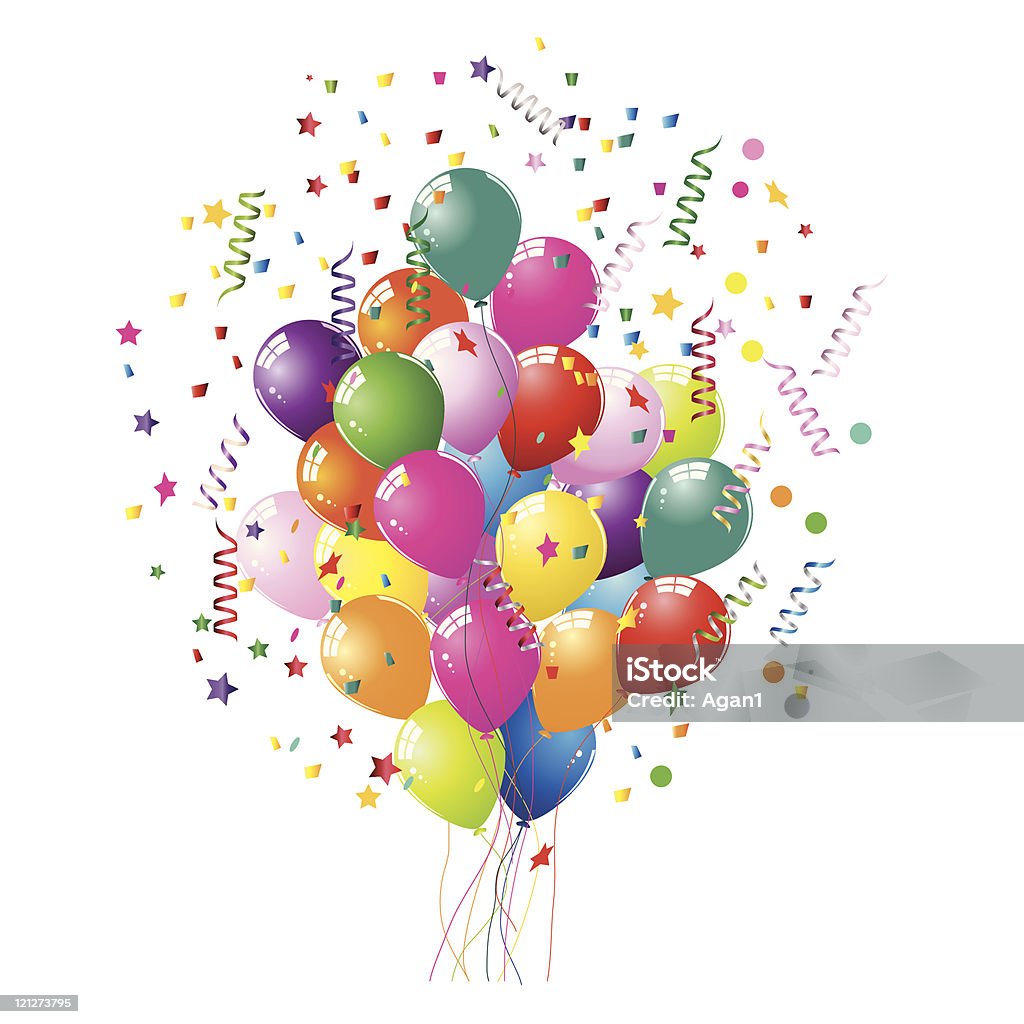 party Balony - Grafika wektorowa royalty-free (Balon)