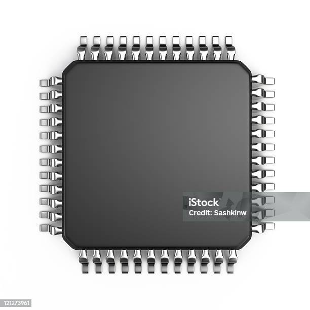 Foto de Micro Chip De Computador e mais fotos de stock de Chip de computador - Chip de computador, Figura para recortar, CPU