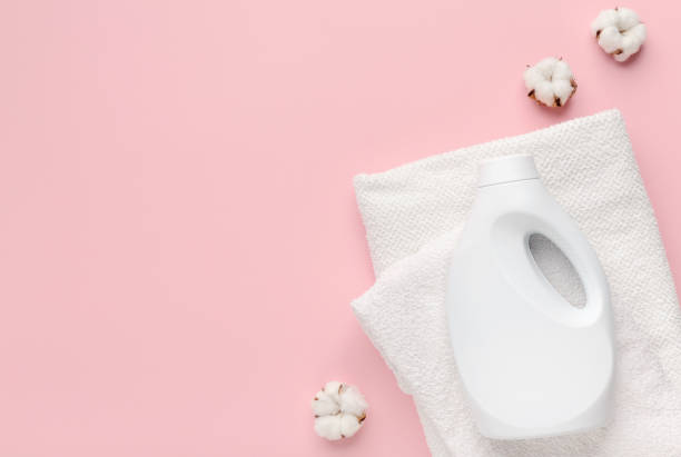istock White towel washing with eco washing conditioner 1212743657