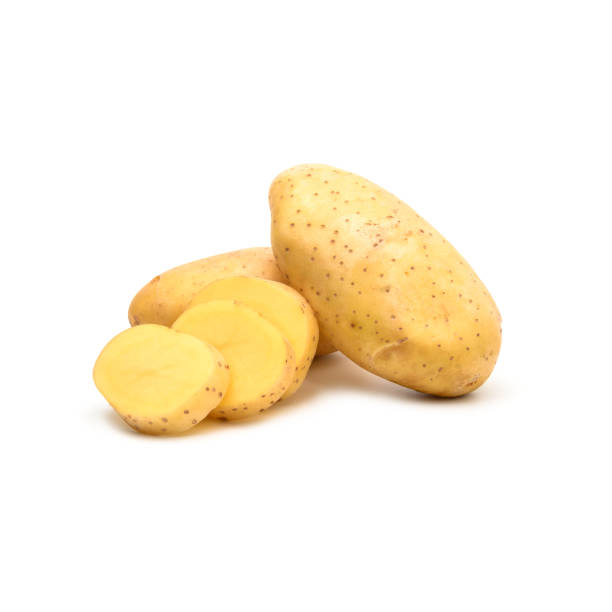 istock Potato isolated from the farm organic on white background. 1212747669
