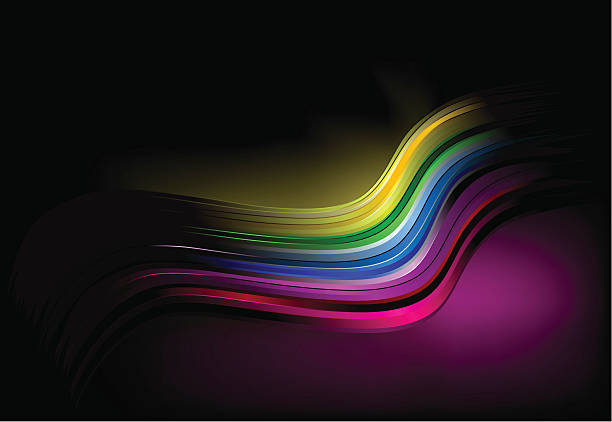 Rainbow wave Rainbow wave vector illustration
 adac stock illustrations