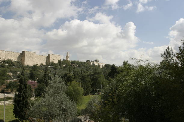 istock Jerusalem old city panoramic aerial view 1212752411