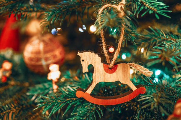istock Horseriding Christmas decoration for riders in a postcard suitable background 1212757630