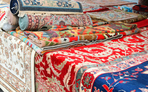 istock market stall with  oriental rugs 1212758365