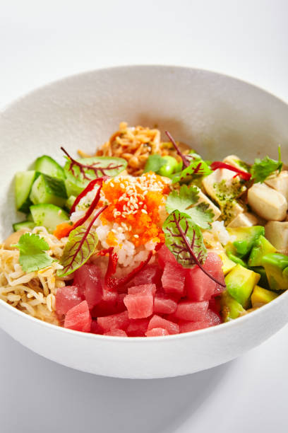 istock Poke with tuna and noodles 1212759028
