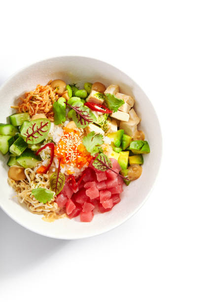 istock Poke with tuna and noodles 1212759034