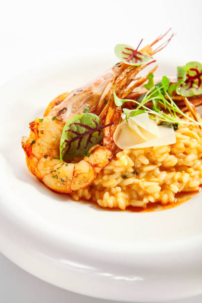 istock Risotto tom yam with argentinian shrimp 1212759100