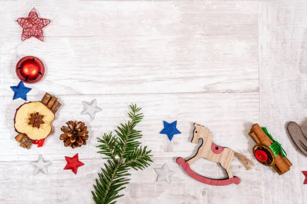 Horse riding themed Christmas decorations. Suitable for horse riding theme greetings, postcards, backgrounds and social media posts just in time for Christmas.