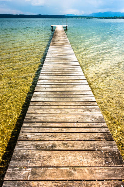 istock old wooden jetty at a lake 1212763066
