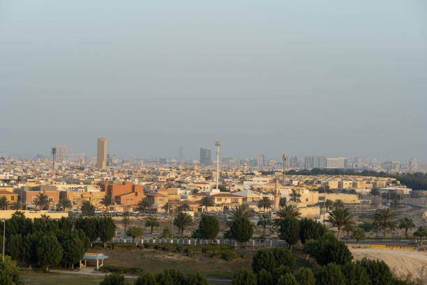 istock Saudi Arabia in partial lockdown due global pandemic, Al Khobar 1212765055