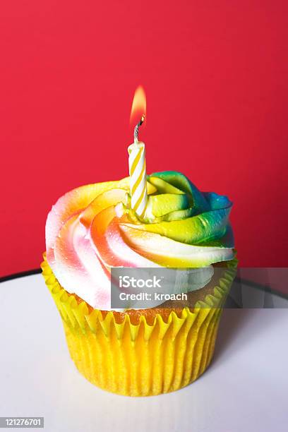 Celebration Cupcake Stock Photo - Download Image Now - Anniversary, Baked, Bakery