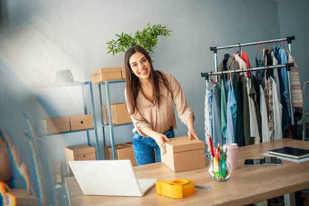 istock Online seller owner. 1212770086
