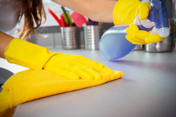 istock Women cleaning the kitchen. women worker 1212770453