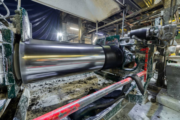 istock Factory for the production of conveyor belts 1212771948