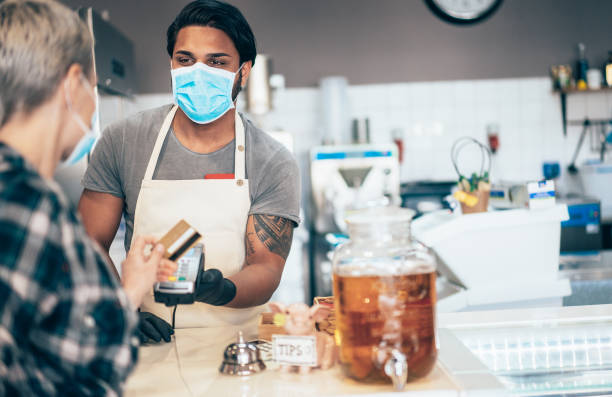 istock Contactless payment and Coronavirus 1212773706