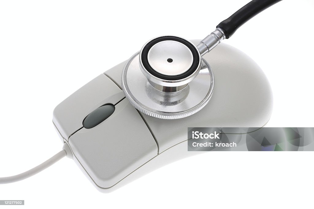 Stetoskop z komputera mysz - Zbiór zdjęć royalty-free (Bez ludzi)