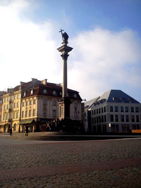 istock Empty Warsaw Old Town streets on a November morning 1212776144