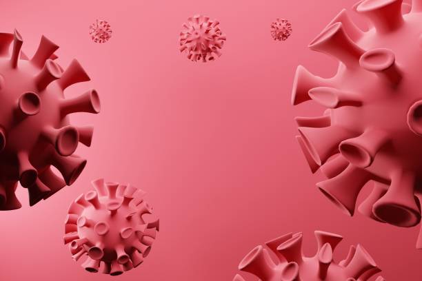 istock Flu COVID-19 virus cell virus background. Coronavirus outbreak influenza infection 3D render. Pandemic medical health risk concept.Floating China pathogen respiratory influenza covid virus cells 1212780179