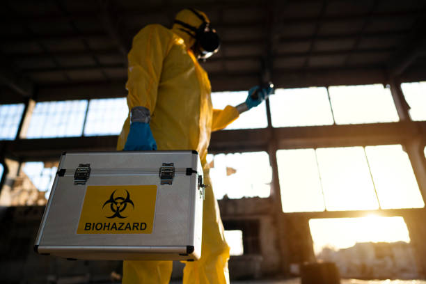 istock Working on the area of a high radiation 1212783753