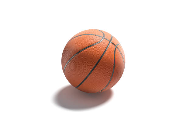 istock Blank leather basketball ball mock up, side view 1212783793