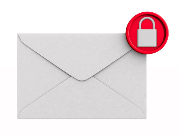 istock mail and lock on white background. Isolated 3D illustration 1212786022