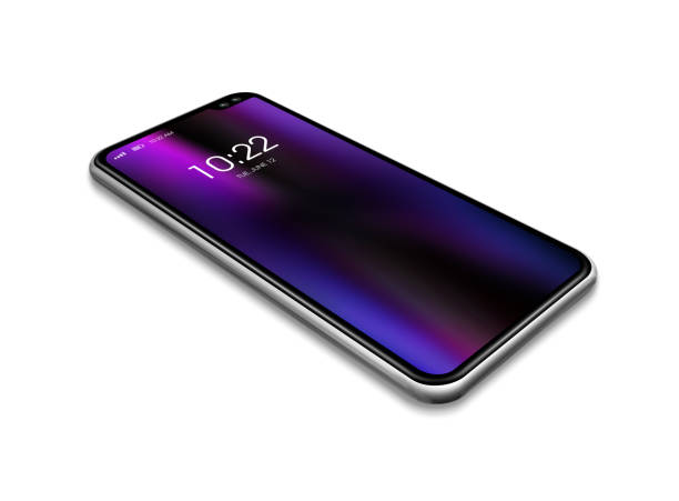 istock All screen smartphone mockup isolated on white. 3D render 1212788297
