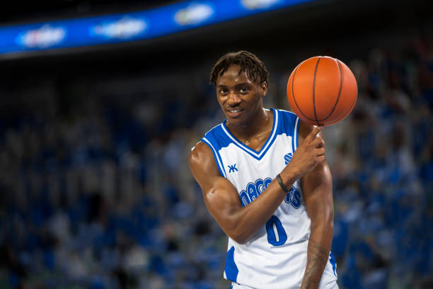 istock Basketball player with ball 1212788842