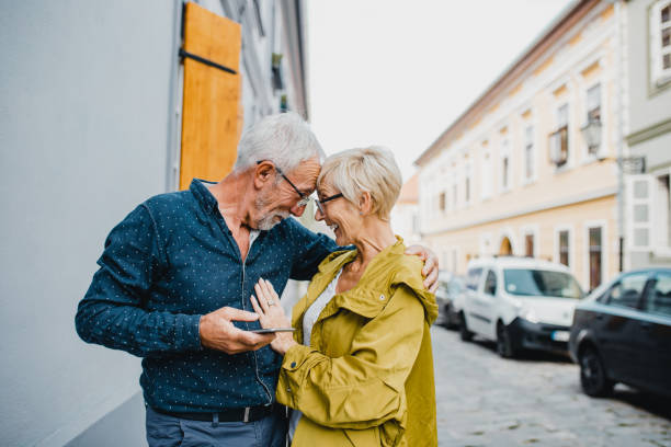 istock Seniors enjoying a sunny day 1212789020