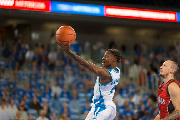 istock Basketball player with ball 1212791871