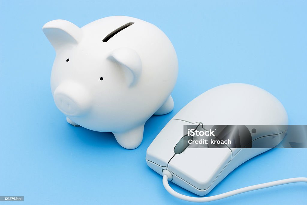 Banking ad investing on the internet  Banking Stock Photo