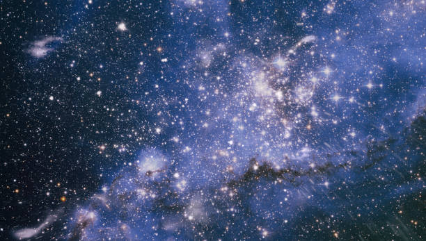 istock New large panoramic looking into deep space. Dark night sky full of stars. 1212793725