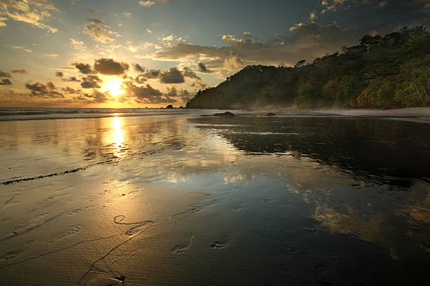 istock Jungle Beach Sunset, Costa Rica 121279635