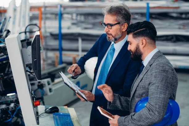 istock Quality control inspection in the factory 1212803595
