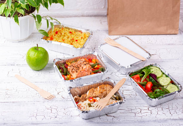 istock Food delivery concept. Lunch in container 1212807316