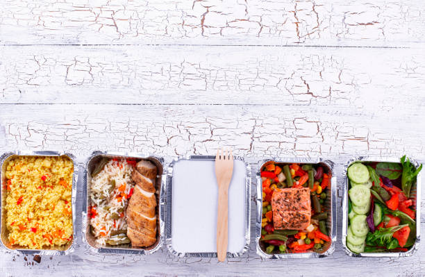 istock Food delivery concept. Lunch in container 1212807321