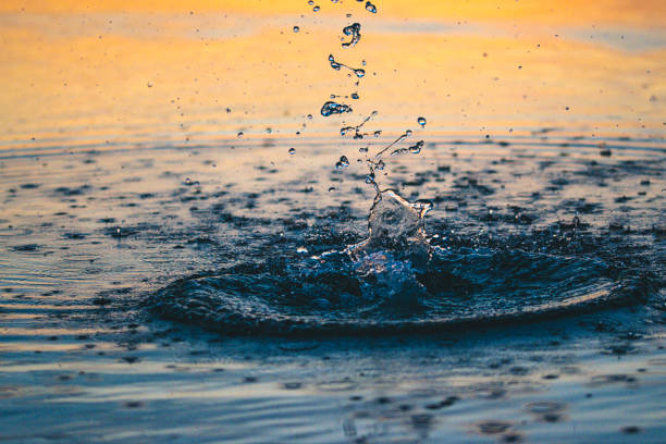 istock Water splash on the lake 1212815489
