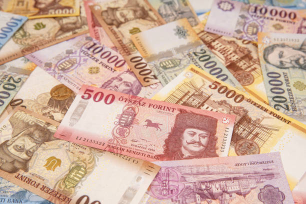 istock Stack of banknotes as background (Hungarian Forint) Europe Hungary 1212816689