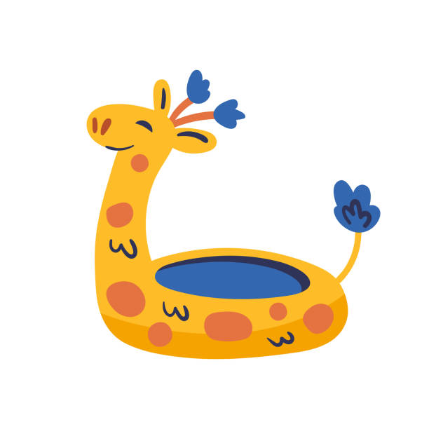 Giraffe Shape Pool 260+ Giraffe Pool Stock Illustrations, Royalty-Free Vector Graphics ...