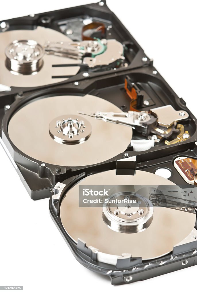 Drei harddisks - Lizenzfrei Ausrüstung und Geräte Stock-Foto