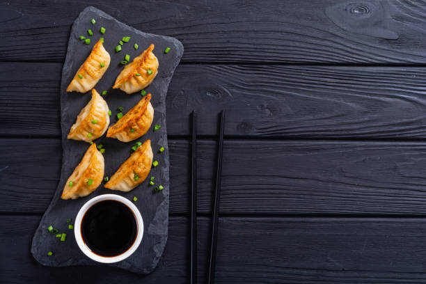 istock Traditional asian dumplings gyoza 1212824002