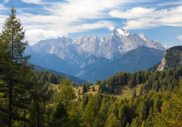 istock Marmolada, the highest mount of Alps Dolomites mountains 1212830416