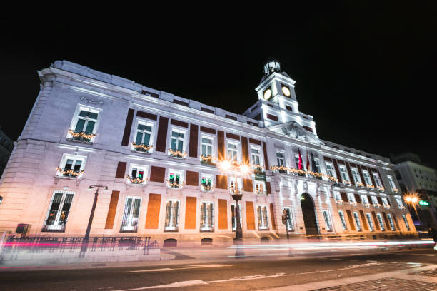 istock Puerta del Sol with long exposure in Madrid, Spain 1212831862