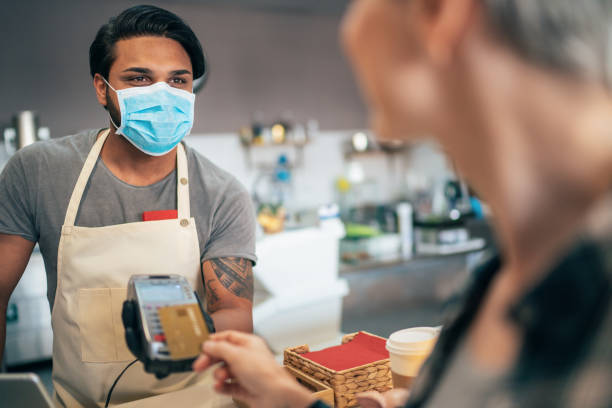 istock Contactless payment and Coronavirus 1212832740