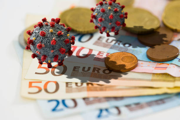 istock European Union currency with coronavirus on top 1212833847