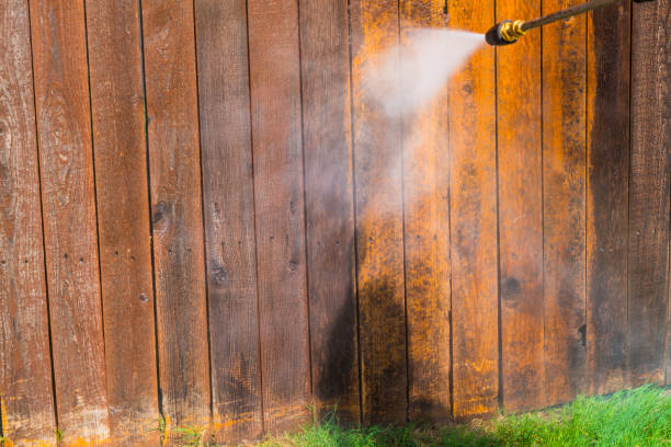 istock Pressure Washing my fence 1212846547
