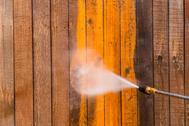 istock Pressure washing the fence 1212846548