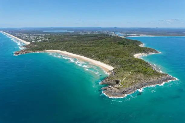 Noosa National Park and Alexandrina Bay looking south-west