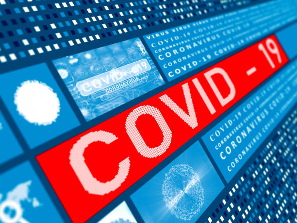 coronavirus covid-19 infektionkonzept einer pandemie, virusinfektion. - fernsehbranche grafiken stock-fotos und bilder